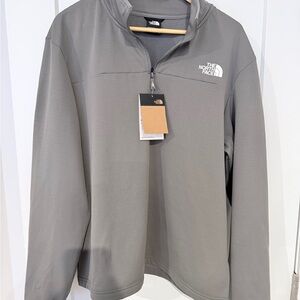 The North Face Men's Smoked Pearl Tri-grid Fleece Qtr Zip NWT